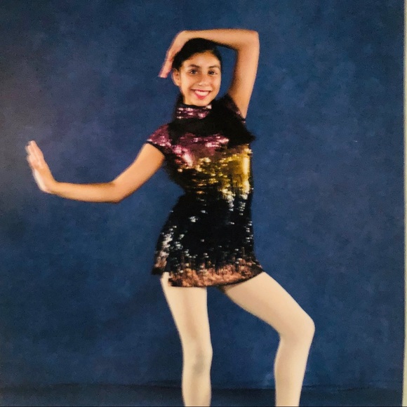 WEISSMAN Sleeveless A-line ombré Sequin Dress Item# 0023 - Picture 7 of 7